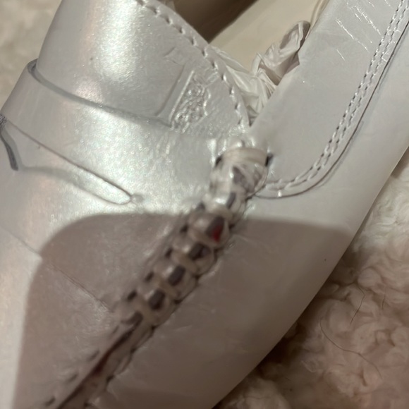 JP Todd  penny, loafers made in Italy white pearl  new with tags size 5.5 - Picture 5 of 5